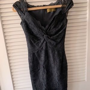 Nicole Miller lace little black dress